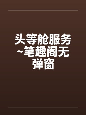 头等舱服务~笔趣阁无弹窗